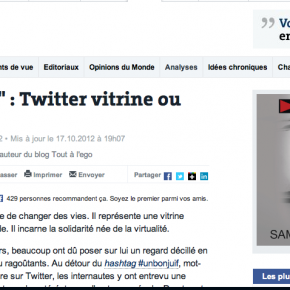 Le Monde- Tribune Le Monde- Tribune